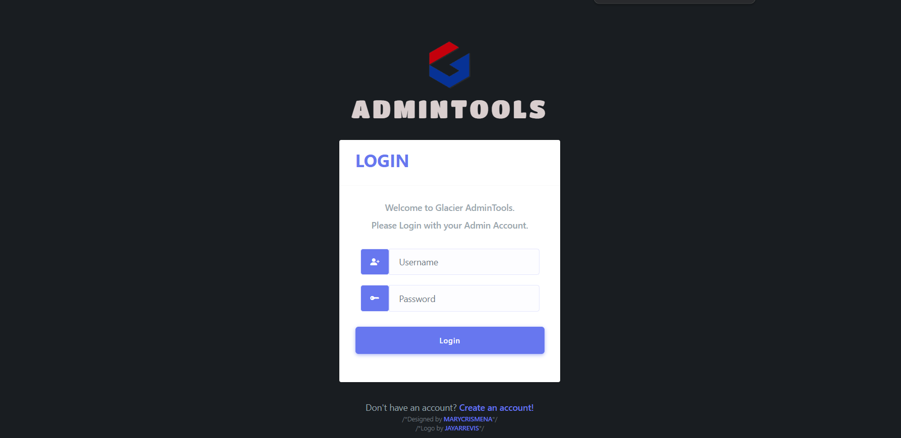 Admin Tools Login